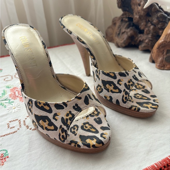 Colin Stuart Peep toe slides! - Picture 1 of 3
